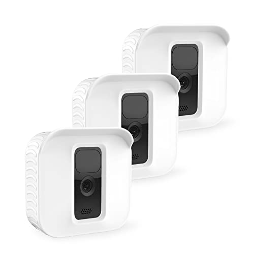 MOSISO Silikon Skin Kamerahülle Kompatibel mit Blink Outdoor Kamera,3er Pack Wetterfest Außenkamera Schutzhülle Silikon Case Cover für Indoor Outdoor Home Sicherheitskamera, Weiß von MOSISO