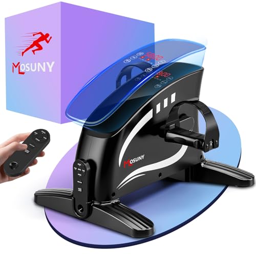 MOSUNY Pedaltrainer, 2025 Verbesserter Pedaltrainer für Zuhause Elektrisch mit großem LCD-Display, Arm- und Beintrainer mit Fernbedienung & Antirutschmatte, Mini Heimtrainer Senioren, Fitnessgeräte MOSUNY Pedaltrainer, 2025 Verbesserter Pedaltrainer für Zuhause Elektrisch mit großem LCD-Display, Arm- und Beintrainer mit Fernbedienung & Antirutschmatte, Mini Heimtrainer Senioren, Fitnessgeräte von MOSUNY