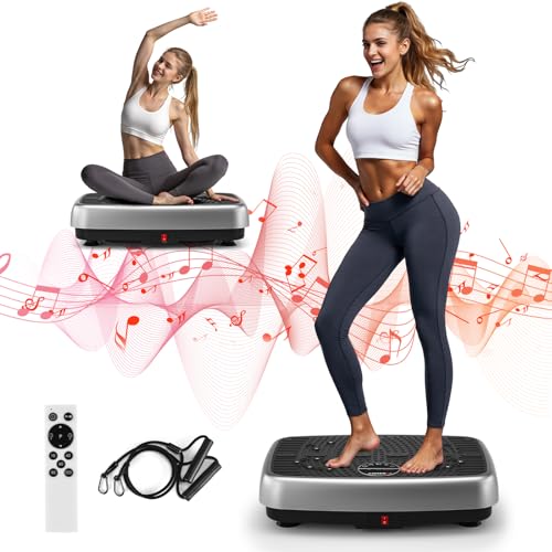 MOSUNY Vibrationsplatte, 2025 Verbesserte Vibrationsplatte mit Doppelmotoren für Abnehmen, Ganzkörpertraining, Muskelaufbau - Massagegerät, 450 LBS Kapazität Vibrationsplatte für Home Workout MOSUNY Vibrationsplatte, 2025 Verbesserte Vibrationsplatte mit Doppelmotoren für Abnehmen, Ganzkörpertraining, Muskelaufbau - Massagegerät, 450 LBS Kapazität Vibrationsplatte für Home Workout von MOSUNY