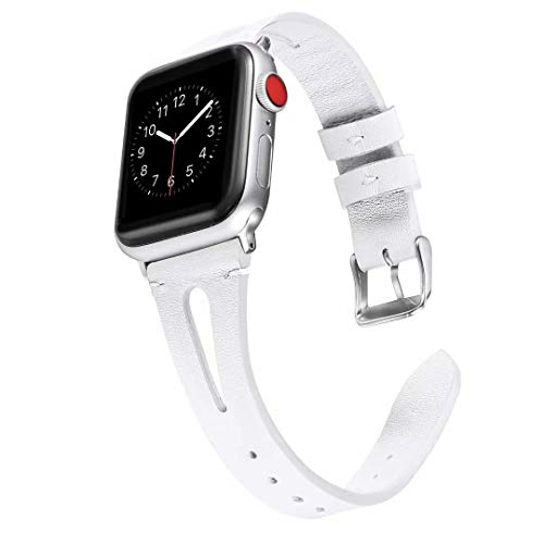 Armband Leder Weiß Kompatibel mit Apple Watch 38mm 40mm 41mm, PU Lederarmband Sport Band Uhrenarmband Ersatzband Armbänder Ersatzarmbänder mit Schließe Kompatibel mit iWatch Series 7 6 SE 5 4 3 2 1 Armband Leder Weiß Kompatibel mit Apple Watch 38mm 40mm 41mm, PU Lederarmband Sport Band Uhrenarmband Ersatzband Armbänder Ersatzarmbänder mit Schließe Kompatibel mit iWatch Series 7 6 SE 5 4 3 2 1 von MOTALER