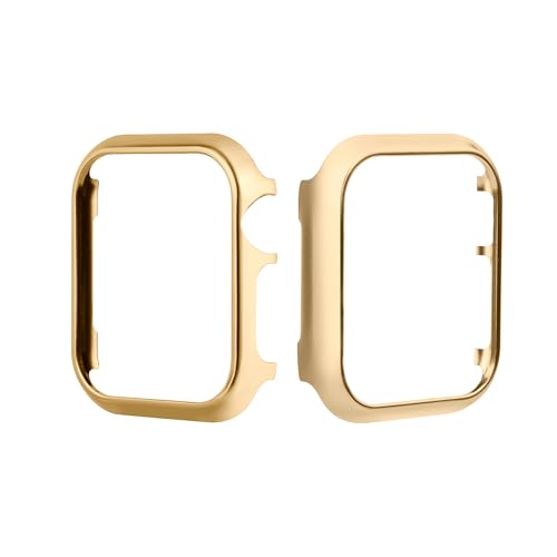 Gehäuse Gold Kompatibel mit Apple Watch 46mm Schutzhülle, Bling Shiny Watch Case Cover Glitzer Ultra Slim Uhr Zubehör Aluminium Bumper Uhrgehäuse Tasche Kompatibel mit Apple Watch Series 10 46mm von MOTALER