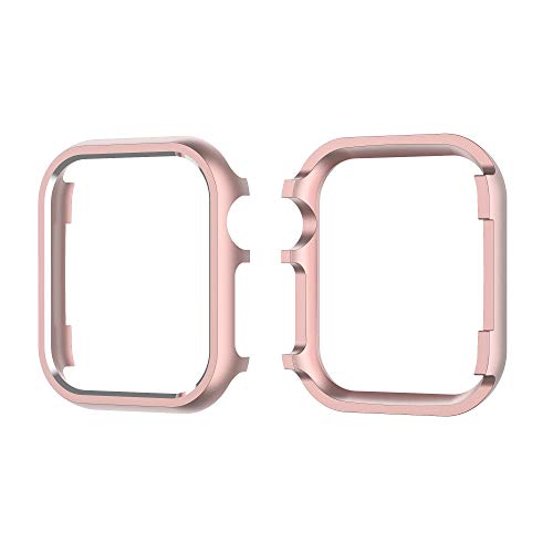 Gehäuse Kompatibel mit Apple Watch Series 10 42mm Hülle Rosa, Frauen Watch Schutz Bling Glitzer Schutzhülle Aluminium Stoßfest Protective Cover Uhrengehäuse Kompatibel mit Apple Watch Series 10 42mm von MOTALER