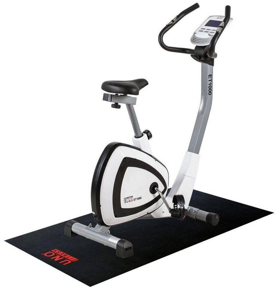 MOTIVE FITNESS by U.N.O. Ergometer ET1000 (mit/ohne Unterlegmatte) (mit Tablet-Halterung), Schwungmasse ca. 6 kg, 24 Widerstandsstufen von MOTIVE FITNESS by U.N.O.