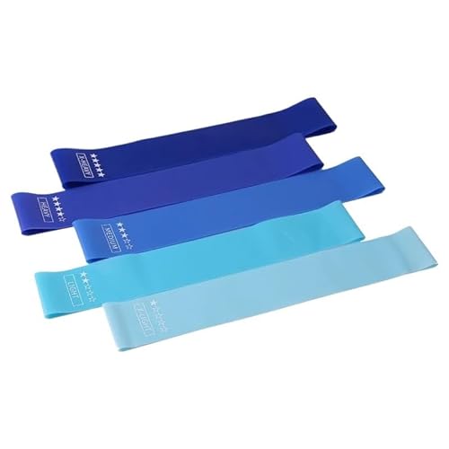 MOTOGZRGQ 5Pcs Fitness Elastic Band Resistance Band Yoga Exercise Training Gym Fitness Sports Ring Sports Crossfit Resistance Bands(Blue) von MOTOGZRGQ