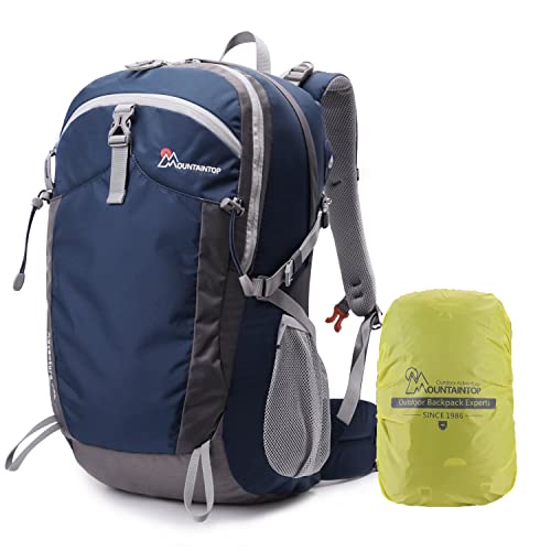 MOUNTAINTOP 40L Trekkingrucksack Wanderrucksack Damen Herren Outdoor Reiserucksack Wandern Klettern Camping Rucksäcke mit Regenschutz MOUNTAINTOP 40L Trekkingrucksack Wanderrucksack Damen Herren Outdoor Reiserucksack Wandern Klettern Camping Rucksäcke mit Regenschutz von MOUNTAINTOP