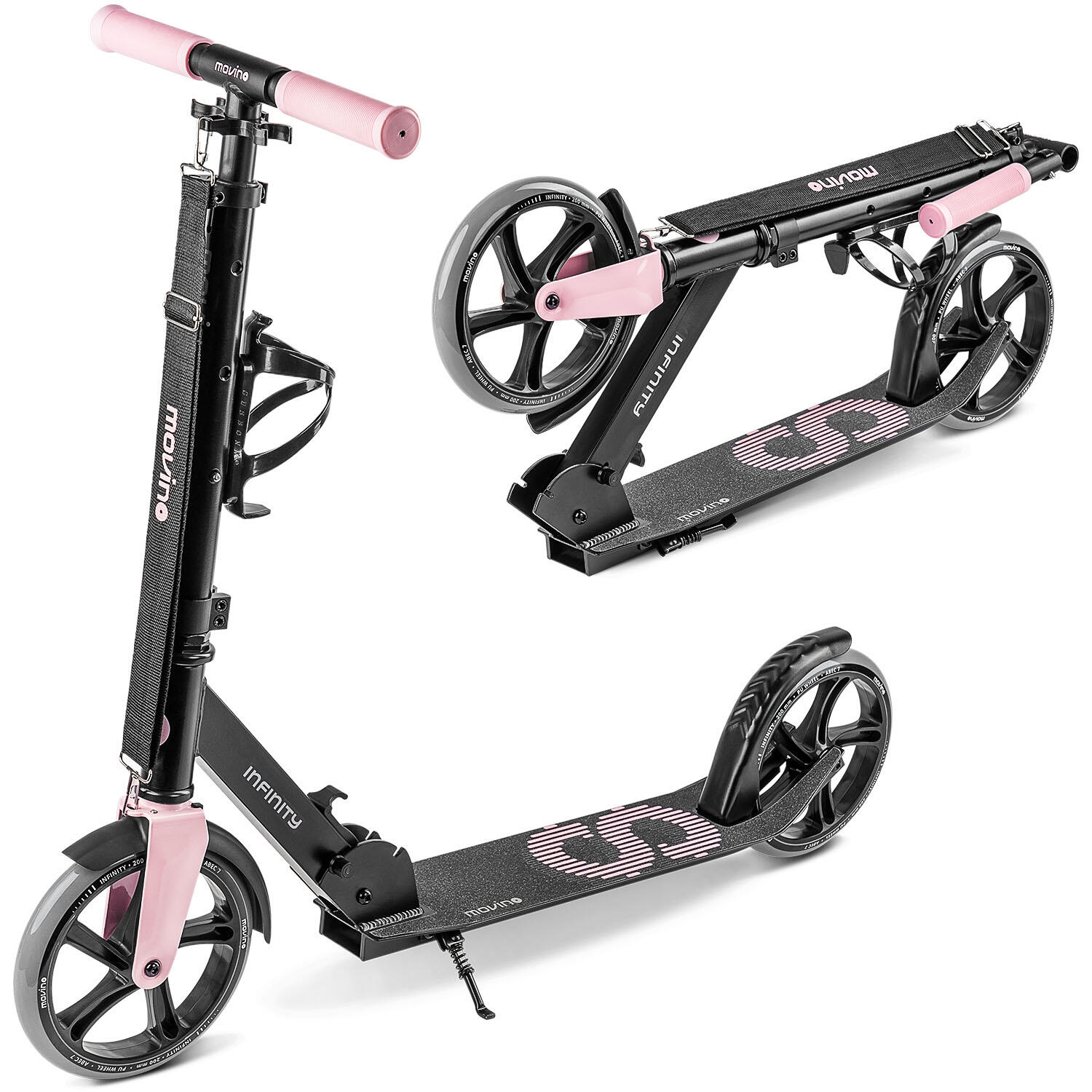 Cityroller für Kinder. Jugendliche und Erwachsene Movino Infinity Rosa von MOVINO