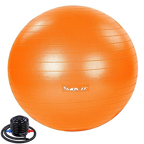 MOVIT® Gymnastikball »Dynamic Ball« inkl. Pumpe, 65 cm, orange, Maximalbelastbarkeit bis 500kg, berstsicher, Fitness-Ball, Sitzball, Yogaball, Pilates-Ball, Balance von MOVIT