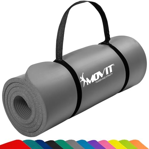 MOVIT Gymnastikmatte, hautfreundlich und phthalatfrei, in 3 Größen und 12 Farben - Auswahl: 190cm x 60cm x 1,5cm in grau MOVIT Gymnastikmatte, hautfreundlich und phthalatfrei, in 3 Größen und 12 Farben - Auswahl: 190cm x 60cm x 1,5cm in grau von MOVIT