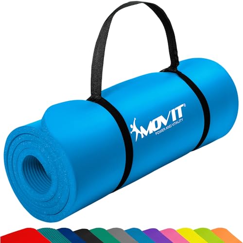 MOVIT Gymnastikmatte, hautfreundlich und phthalatfrei, in 3 Größen und 12 Farben - Auswahl: 190cm x 60cm x 1,5cm in himmel-blau MOVIT Gymnastikmatte, hautfreundlich und phthalatfrei, in 3 Größen und 12 Farben - Auswahl: 190cm x 60cm x 1,5cm in himmel-blau von MOVIT