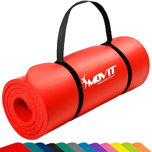 MOVIT Gymnastikmatte, hautfreundlich und phthalatfrei, in 3 Größen und 12 Farben - Auswahl: 190cm x 60cm x 1,5cm in rot MOVIT Gymnastikmatte, hautfreundlich und phthalatfrei, in 3 Größen und 12 Farben - Auswahl: 190cm x 60cm x 1,5cm in rot von MOVIT