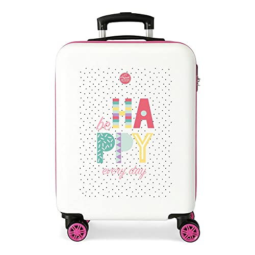 Enso Be Happy Kabinenkoffer Rosa 38x55x20 cms Hartschalen ABS Kombinationsschloss 34L 2,6Kgs 4 Doppelräder Handgepäck Enso Be Happy Kabinenkoffer Rosa 38x55x20 cms Hartschalen ABS Kombinationsschloss 34L 2,6Kgs 4 Doppelräder Handgepäck von MOVOM