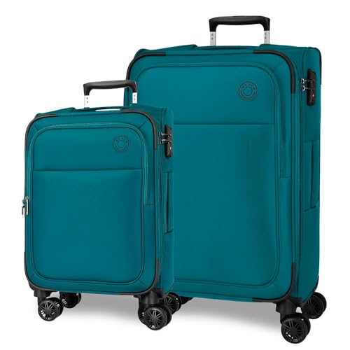 MOVOM Atlanta Koffer aus Polyester, Verschiedene Größen, Schwarz, Grün, Rot, Grau, Polyester., grün, Talla única, Set mit 2 Koffern MOVOM Atlanta Koffer aus Polyester, Verschiedene Größen, Schwarz, Grün, Rot, Grau, Polyester., grün, Talla única, Set mit 2 Koffern von MOVOM