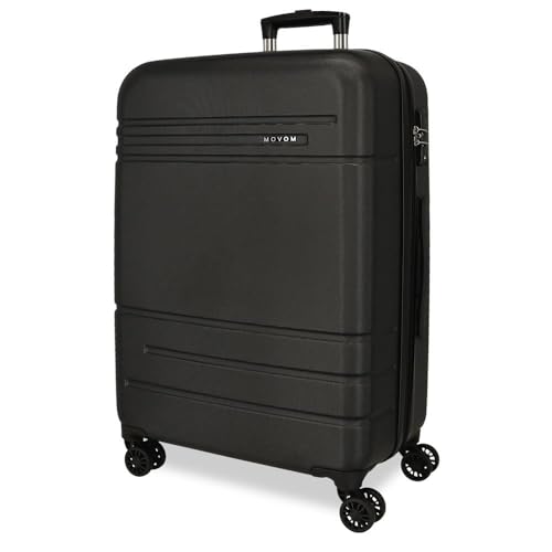 Movom Galaxy Koffer, mittelgroß, Schwarz, 48 x 68 x 27 cm, ABS, seitlicher Kombinationsverschluss, 74 l, 3,86 kg, 4 Doppelrollen, Schwarz, 48x68x27 cms, Mittelgroßer Koffer Movom Galaxy Koffer, mittelgroß, Schwarz, 48 x 68 x 27 cm, ABS, seitlicher Kombinationsverschluss, 74 l, 3,86 kg, 4 Doppelrollen, Schwarz, 48x68x27 cms, Mittelgroßer Koffer von MOVOM