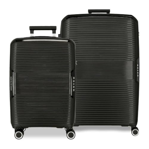 Movom Joumma Bags Inari Hartschalenkoffer, ABS, Verschiedene Größen, Schwarz, Grün, Rot, Grau, Polyester, Schwarz, Talla única, Set mit 2 Koffern Movom Joumma Bags Inari Hartschalenkoffer, ABS, Verschiedene Größen, Schwarz, Grün, Rot, Grau, Polyester, Schwarz, Talla única, Set mit 2 Koffern von MOVOM