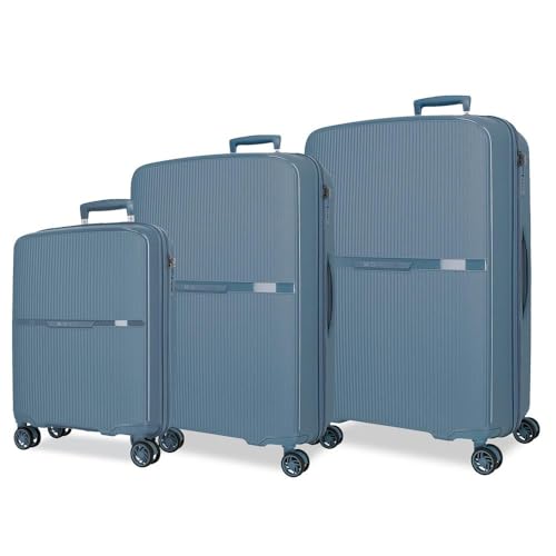 MOVOM Noon Kofferset, Blau, 56/66/76 cm, starr, 2,8 kg, TSA-Verschluss, Polypropylen, 2,8 kg, 219,5 l, Handgepäck, blau, Talla única, Koffer-Set MOVOM Noon Kofferset, Blau, 56/66/76 cm, starr, 2,8 kg, TSA-Verschluss, Polypropylen, 2,8 kg, 219,5 l, Handgepäck, blau, Talla única, Koffer-Set von MOVOM