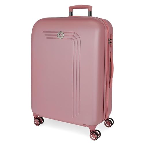 MOVOM Riga Großer Koffer, Rosa, 56 x 80 x 29 cm, starr, ABS, Verschluss TSA 91L, 4,7 kg, 4 Doppelrollen, Handgepäck, Rosa, Talla única, Großer Koffer MOVOM Riga Großer Koffer, Rosa, 56 x 80 x 29 cm, starr, ABS, Verschluss TSA 91L, 4,7 kg, 4 Doppelrollen, Handgepäck, Rosa, Talla única, Großer Koffer von MOVOM