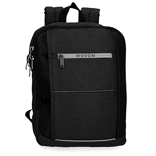 Movom Trimmed Rucksack für Laptop mit USB-Ausgang 13,3 Zoll, Schwarz, 27 x 36 x 12 cm, Polyester 11,66 l, Schwarz, Laptop-Rucksack mit USB-Ausgang Movom Trimmed Rucksack für Laptop mit USB-Ausgang 13,3 Zoll, Schwarz, 27 x 36 x 12 cm, Polyester 11,66 l, Schwarz, Laptop-Rucksack mit USB-Ausgang von MOVOM