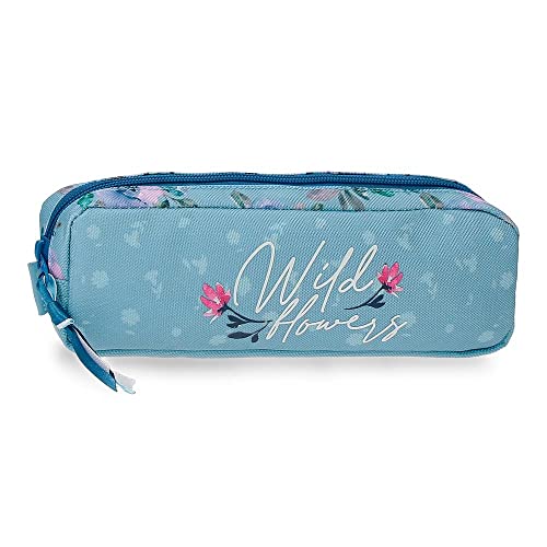 Movom Wild Flowers Blue Hülle 22x7x3 cm Polyester von MOVOM