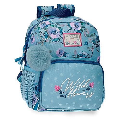 Movom Wildblumen Kleiner Rucksack Blau 23x28x10 cm Polyester 6,44L Movom Wildblumen Kleiner Rucksack Blau 23x28x10 cm Polyester 6,44L von MOVOM