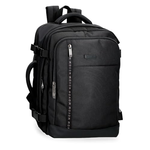 Movom Buster Kabinenrucksack für Laptop, 39,6 cm, Schwarz, 25 x 40 x 17 cm, Polyester mit Details aus Kunstleder, 17 l, Schwarz, Laptop Kabine Rucksack Movom Buster Kabinenrucksack für Laptop, 39,6 cm, Schwarz, 25 x 40 x 17 cm, Polyester mit Details aus Kunstleder, 17 l, Schwarz, Laptop Kabine Rucksack von MOVOM