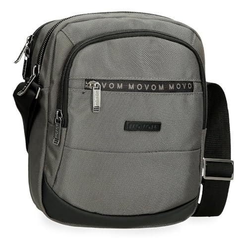 Movom Buster Umhängetasche für Tablet, zwei Fächer, Grau, 22 x 27 x 10 cm, Polyester, mit Details aus Kunstleder von Joumma Bags, grau, Umhängetasche mit zwei Fächern Movom Buster Umhängetasche für Tablet, zwei Fächer, Grau, 22 x 27 x 10 cm, Polyester, mit Details aus Kunstleder von Joumma Bags, grau, Umhängetasche mit zwei Fächern von MOVOM