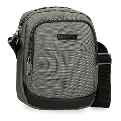 Movom Buster Umhängetasche mit zwei Fächern, Grau, 17 x 22 x 8 cm, Polyester mit Details aus Kunstleder von Joumma Bags, grau, Umhängetasche mit zwei Fächern Movom Buster Umhängetasche mit zwei Fächern, Grau, 17 x 22 x 8 cm, Polyester mit Details aus Kunstleder von Joumma Bags, grau, Umhängetasche mit zwei Fächern von MOVOM