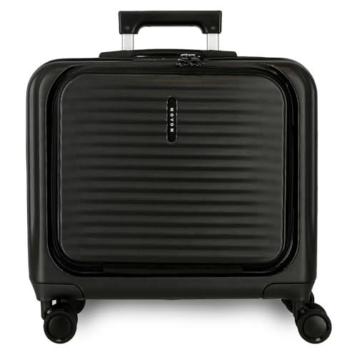 Movom Dayton Kabinenkoffer, schwarz, 44 x 42 x 20 cm, Harter ABS-Kunststoff, TSA-Verschluss, 31,6 l, 2,54 kg, 4 Doppelräder, Handgepäck, Schwarz, Kabinenkoffer von MOVOM