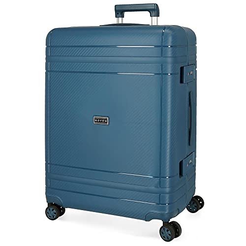 Movom Dimension, mittelgroß, blau, 44 x 66 x 27 cm, starr, Polypropylen, Verschluss TSA 78 l, 3,82 kg, 4 Doppelrollen, blau, Mittelgroßer Koffer Movom Dimension, mittelgroß, blau, 44 x 66 x 27 cm, starr, Polypropylen, Verschluss TSA 78 l, 3,82 kg, 4 Doppelrollen, blau, Mittelgroßer Koffer von MOVOM