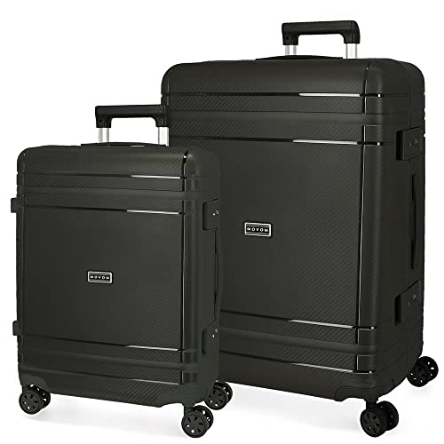 Movom Dimension Kofferset Schwarz 55/66 cm Starr Polypropylen Verschluss TSA 78L 6,52 kg 4 Doppelrollen Handgepäck, Schwarz, Kofferset Movom Dimension Kofferset Schwarz 55/66 cm Starr Polypropylen Verschluss TSA 78L 6,52 kg 4 Doppelrollen Handgepäck, Schwarz, Kofferset von MOVOM