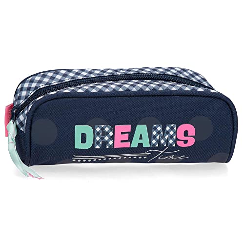 Movom Dreams Time Federmäppchen, Blau, 18 x 7 x 5 cm, Polyester, blau, Etui Movom Dreams Time Federmäppchen, Blau, 18 x 7 x 5 cm, Polyester, blau, Etui von MOVOM