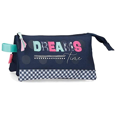 Movom Dreams Time Federmäppchen, dreifach, Blau, 22 x 12 x 5 cm, Polyester, blau, Dreifach-Etui Movom Dreams Time Federmäppchen, dreifach, Blau, 22 x 12 x 5 cm, Polyester, blau, Dreifach-Etui von MOVOM