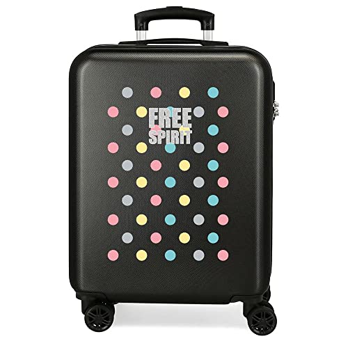 Movom Free Dots Kabinenkoffer Schwarz 38 x 55 x 20 cm Hartschalen ABS Kombinationsschloss 34 L 2,6 Kg 4 Doppelräder Handgepäck Movom Free Dots Kabinenkoffer Schwarz 38 x 55 x 20 cm Hartschalen ABS Kombinationsschloss 34 L 2,6 Kg 4 Doppelräder Handgepäck von MOVOM