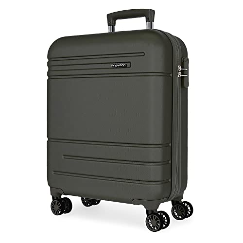 Movom Galaxy Kabinentrolley, Schwarz, 40 x 55 x 20 cm, Hartplastik, seitlicher Kombinationsverschluss, 37 l, 3,08 kg, 4 Räder, Handgepäck von MOVOM