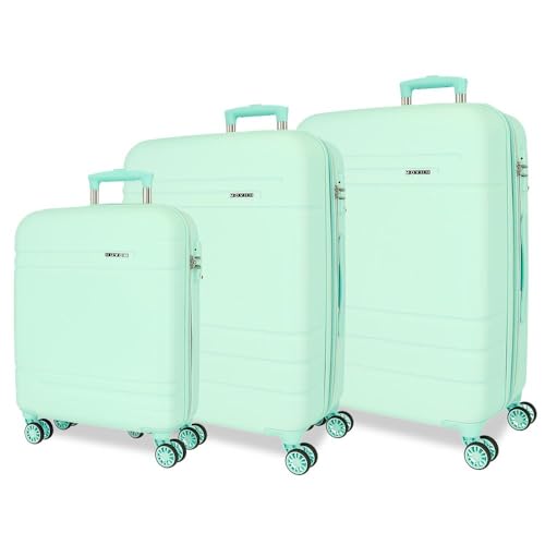Movom Galaxy Kofferset, Blau, 55/68/78 cm, Harter ABS-Kunststoff, seitlicher Zahlenschloss, 221 l, 10,54 kg, 4 Doppelräder, Handgepäck, blau, Koffer Set Movom Galaxy Kofferset, Blau, 55/68/78 cm, Harter ABS-Kunststoff, seitlicher Zahlenschloss, 221 l, 10,54 kg, 4 Doppelräder, Handgepäck, blau, Koffer Set von MOVOM