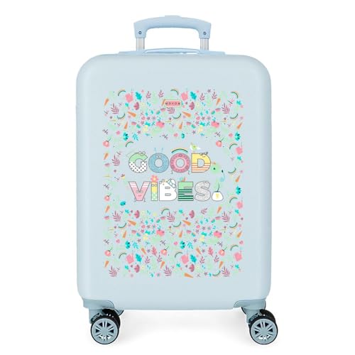Movom Good Vibes Kabinentasche, Blau, 38 x 55 x 20 cm, starrer ABS-Kombinationsverschluss seitlich, 34 2 kg, 4 Doppelrollen Movom Good Vibes Kabinentasche, Blau, 38 x 55 x 20 cm, starrer ABS-Kombinationsverschluss seitlich, 34 2 kg, 4 Doppelrollen von MOVOM