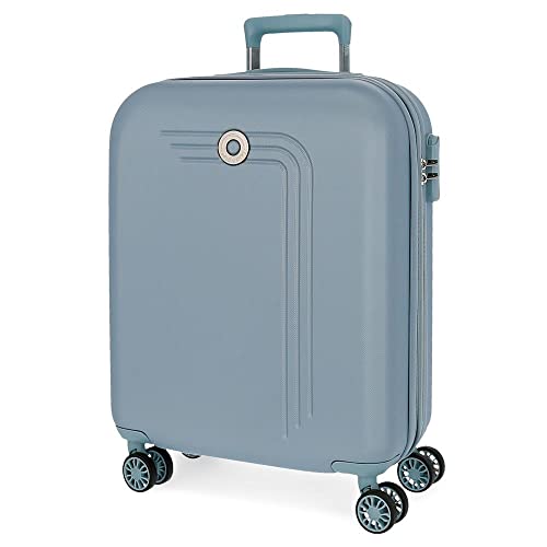 Movom Riga Kabinenkoffer Blau 40x55x20 cms Hartschalen ABS Kombinationsschloss 37L 3Kgs 4 Doppelräder Erweiterbar Handgepäck von MOVOM