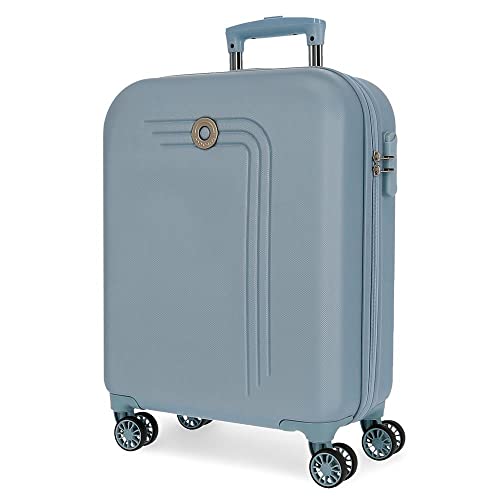 Movom Riga Kabinenkoffer Blau 40x55x20 cms Hartschalen ABS Kombinationsschloss 37L 2,8Kgs 4 Doppelräder Handgepäck von MOVOM