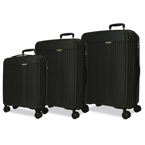 Movom Koffer-Set, Schwarz, 55/68/78 cm, starr, 11,4 kg, TSA-Verschluss, Polypropylen, 11,4 kg, 217 V, Handgepäck, Schwarz, Talla única, Koffer-Set Movom Koffer-Set, Schwarz, 55/68/78 cm, starr, 11,4 kg, TSA-Verschluss, Polypropylen, 11,4 kg, 217 V, Handgepäck, Schwarz, Talla única, Koffer-Set von MOVOM