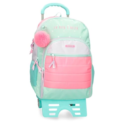 Movom La Vita è Bella Schulrucksack mit Trolley, Grün, 33 x 46 x 17 cm, Polyester, 25,81 l, grün, Schulrucksack mit Trolley Movom La Vita è Bella Schulrucksack mit Trolley, Grün, 33 x 46 x 17 cm, Polyester, 25,81 l, grün, Schulrucksack mit Trolley von MOVOM