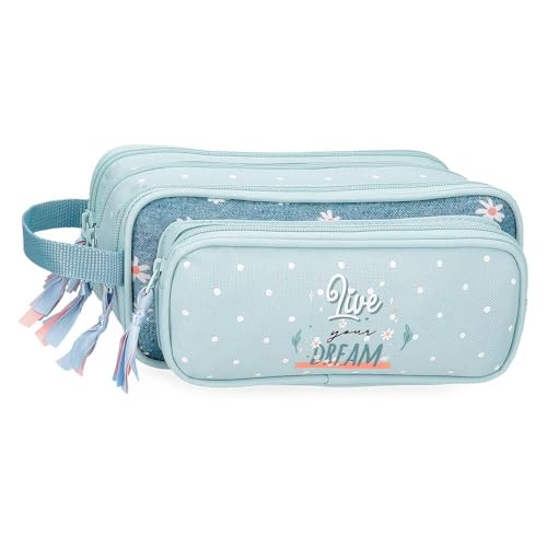 Movom Live Your Dreams Federmäppchen, Grün, 22 x 10 x 11 cm, Polyester von Joumma Bags, grün, Etui Movom Live Your Dreams Federmäppchen, Grün, 22 x 10 x 11 cm, Polyester von Joumma Bags, grün, Etui von MOVOM