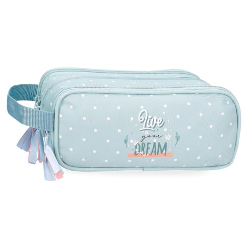 Movom Live Your Dreams Federmäppchen, dreifach, Grün, 22 x 10 x 9 cm, Polyester von Joumma Bags, grün, Dreifaches Federmäppchen Movom Live Your Dreams Federmäppchen, dreifach, Grün, 22 x 10 x 9 cm, Polyester von Joumma Bags, grün, Dreifaches Federmäppchen von MOVOM