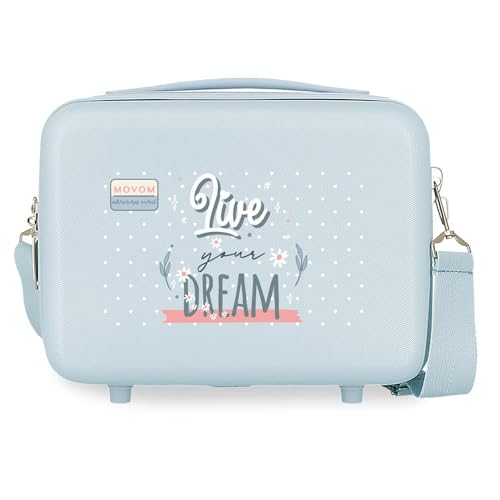 Movom Live Your Dreams Nececer Anpassbar, Blau, 29 x 21 x 15 cm, starr, ABS, 9,14 l, 0,8 kg, blau, Brauchen anpassbar Movom Live Your Dreams Nececer Anpassbar, Blau, 29 x 21 x 15 cm, starr, ABS, 9,14 l, 0,8 kg, blau, Brauchen anpassbar von MOVOM
