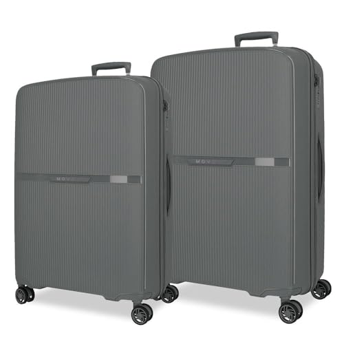 Movom Moon Koffer-Set, grau, 66/76 cm, starr, 7,6 kg, TSA-Schloss, Polypropylen, 7,6 kg, 181,3 l, ausziehbar, grau, Talla única, Koffer-Set Movom Moon Koffer-Set, grau, 66/76 cm, starr, 7,6 kg, TSA-Schloss, Polypropylen, 7,6 kg, 181,3 l, ausziehbar, grau, Talla única, Koffer-Set von MOVOM