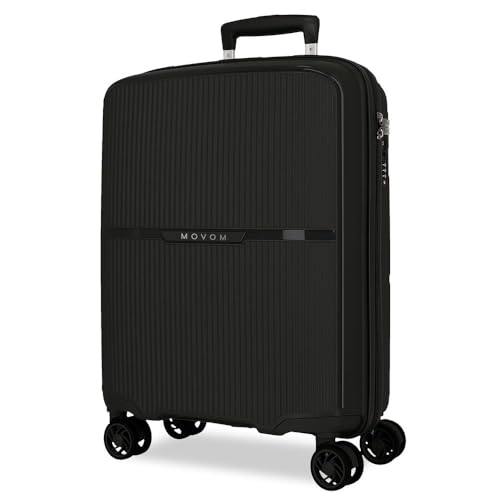 Movom Noon Kabinenkoffer, Schwarz, 38 x 56 x 20 cm, starr, 2,8 kg, TSA-Verschluss, Polypropylen, 2,8 kg, 38,2 l, Handgepäck, Schwarz, Talla única, Kabinenkoffer Movom Noon Kabinenkoffer, Schwarz, 38 x 56 x 20 cm, starr, 2,8 kg, TSA-Verschluss, Polypropylen, 2,8 kg, 38,2 l, Handgepäck, Schwarz, Talla única, Kabinenkoffer von MOVOM