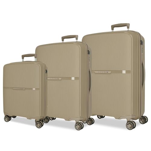 Movom Noon Kofferset, Beige, 56/66/76 cm, starr, 2,8 kg, TSA-Verschluss, Polypropylen, 2,8 kg, 219,5 l, Handgepäck, Beige, Talla única, Koffer-Set Movom Noon Kofferset, Beige, 56/66/76 cm, starr, 2,8 kg, TSA-Verschluss, Polypropylen, 2,8 kg, 219,5 l, Handgepäck, Beige, Talla única, Koffer-Set von MOVOM