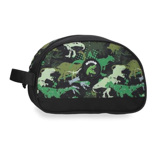 Movom Raptors Kulturbeutel, anpassbar, Schwarz, 24 x 14 x 10 cm, Polyester von Joumma Bags, Schwarz, Kulturbeutel, anpassbar von MOVOM