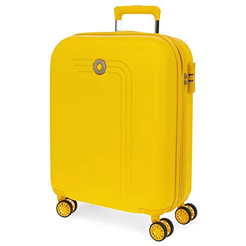 Movom Riga Kabinenkoffer Gelb 40x55x20 cms Hartschalen ABS Kombinationsschloss 37L 3Kgs 4 Doppelräder Erweiterbar Handgepäck Movom Riga Kabinenkoffer Gelb 40x55x20 cms Hartschalen ABS Kombinationsschloss 37L 3Kgs 4 Doppelräder Erweiterbar Handgepäck von MOVOM