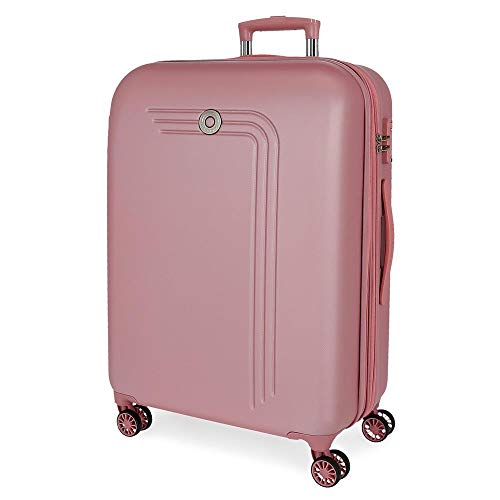 Movom Riga Mittlerer Koffer Rosa 49x70x27 cms Hartschalen ABS Kombinationsschloss 72L 3,9Kgs 4 Doppelräder Erweiterbar Movom Riga Mittlerer Koffer Rosa 49x70x27 cms Hartschalen ABS Kombinationsschloss 72L 3,9Kgs 4 Doppelräder Erweiterbar von MOVOM