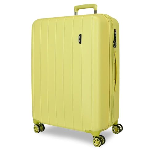 Movom Wood Kabinenkoffer, mittelgroß, groß und Sets, Harter ABS-Kunststoff, TSA-Verschluss, 4 Doppelrollen, ausziehbar, Handgepäck von Joumma Bags, gelb, 53 cm x 78 cm x 31 cm, Großer Koffer 75 Movom Wood Kabinenkoffer, mittelgroß, groß und Sets, Harter ABS-Kunststoff, TSA-Verschluss, 4 Doppelrollen, ausziehbar, Handgepäck von Joumma Bags, gelb, 53 cm x 78 cm x 31 cm, Großer Koffer 75 von MOVOM