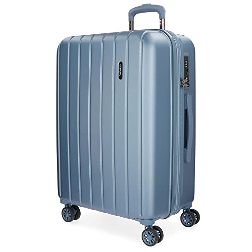 Movom Wood Großer Koffer Blau 52x75x33 cms Hartschalen ABS TSA-Schloss 109L 4,9Kgs 4 Doppelräder Erweiterbar Movom Wood Großer Koffer Blau 52x75x33 cms Hartschalen ABS TSA-Schloss 109L 4,9Kgs 4 Doppelräder Erweiterbar von MOVOM